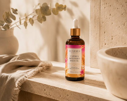 Reduza Visivelmente o Crescimento do Pelo Facial no Queixo, Lábio Superior e Pescoço — Impulsionado Naturalmente pela Cyperus Rotundus.
