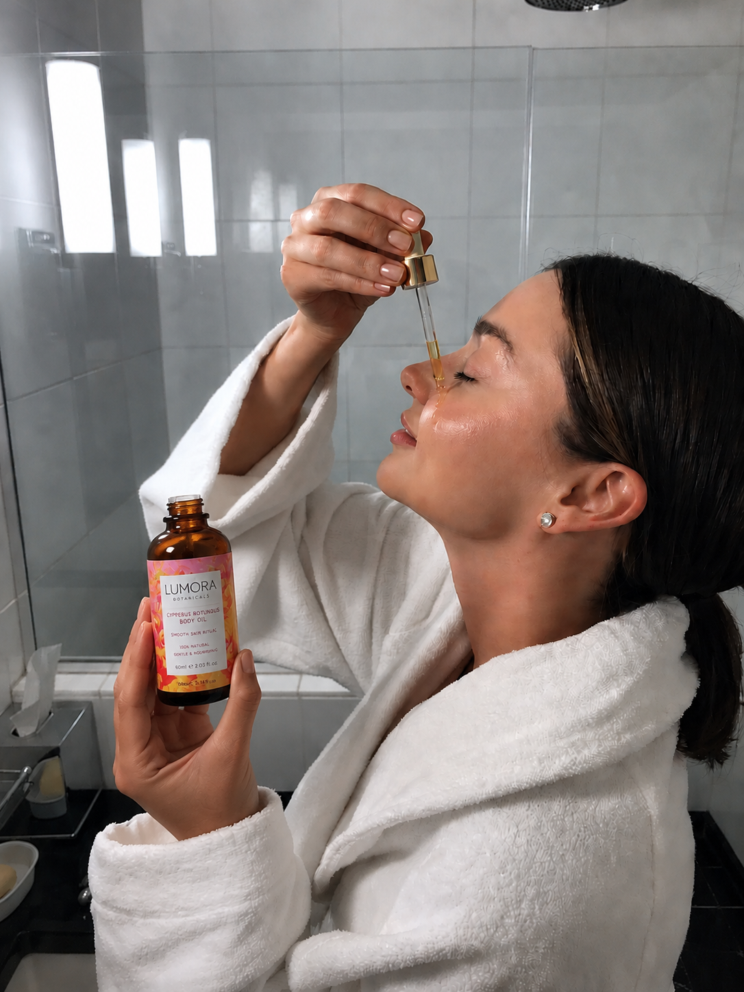 Reduza Visivelmente o Crescimento do Pelo Facial no Queixo, Lábio Superior e Pescoço — Impulsionado Naturalmente pela Cyperus Rotundus.