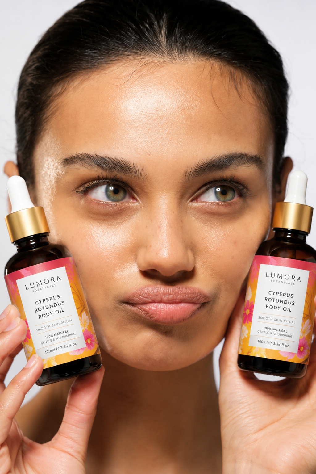 Reduza Visivelmente o Crescimento do Pelo Facial no Queixo, Lábio Superior e Pescoço — Impulsionado Naturalmente pela Cyperus Rotundus.