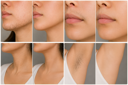 Reduza Visivelmente o Crescimento do Pelo Facial no Queixo, Lábio Superior e Pescoço — Impulsionado Naturalmente pela Cyperus Rotundus.